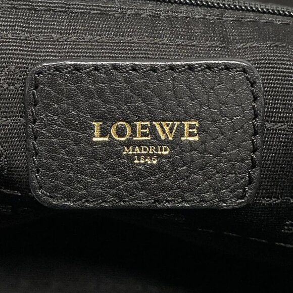 LOEWE Alamo 36 - Black Calf Leather Handbag 794-081625 - Picture 13 of 14